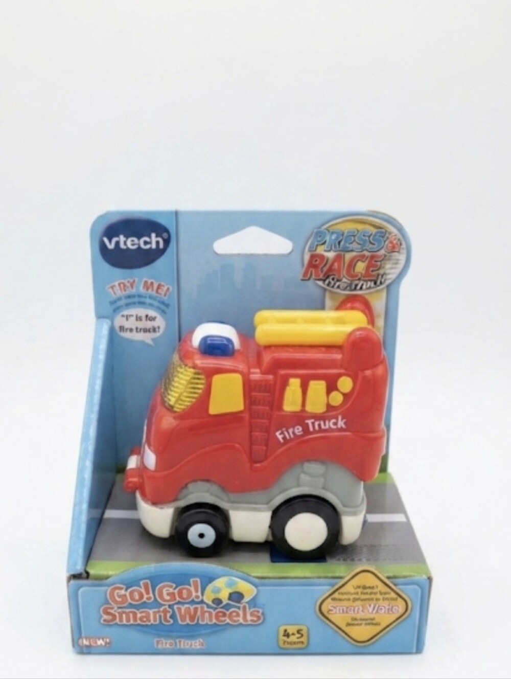 VTech Go! Go! Smart Wheels Press & Race Fire Truck Felix Toy NIB
